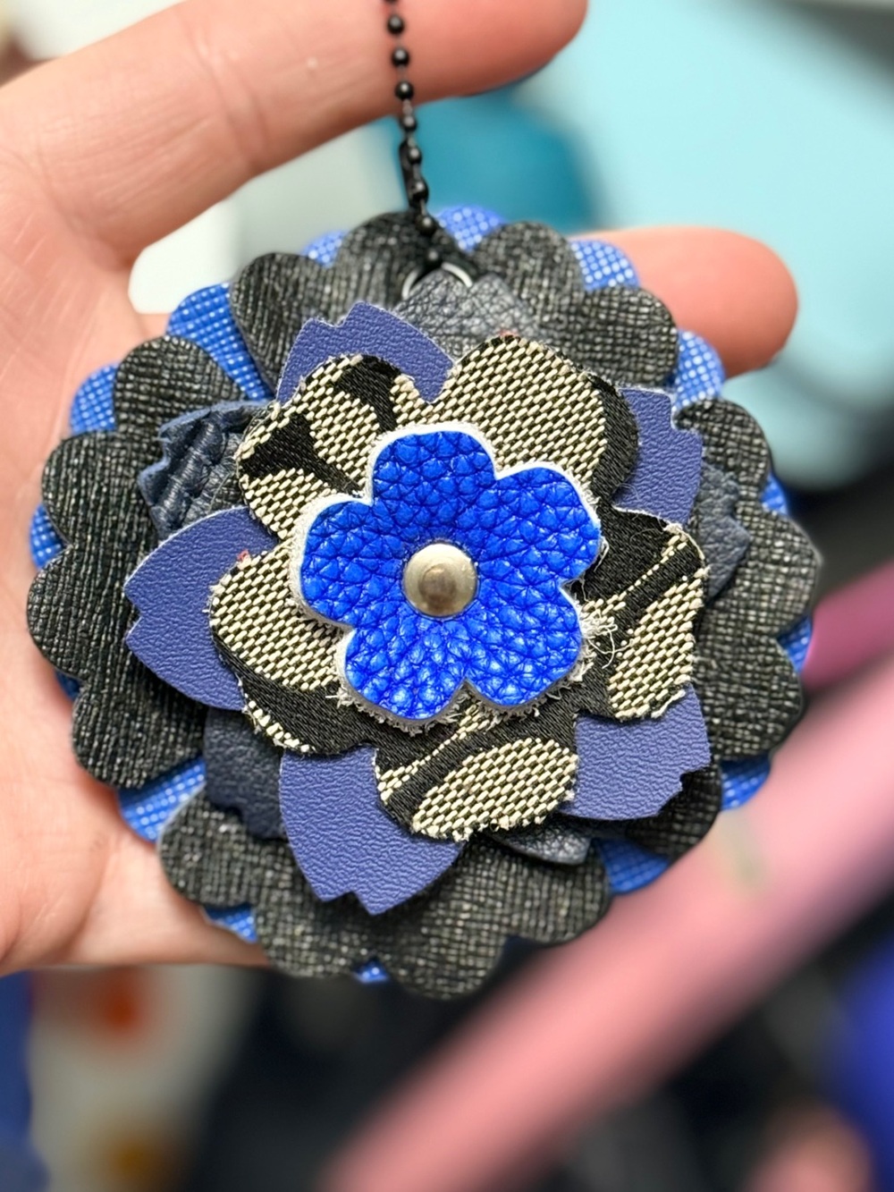 Handmade Floral Bag Charm